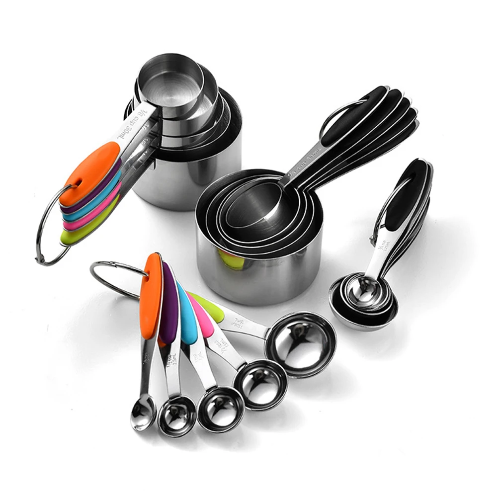 Kitchen Appliances Brand - 5/10 adet paslanmaz çelik ölçüm bardak