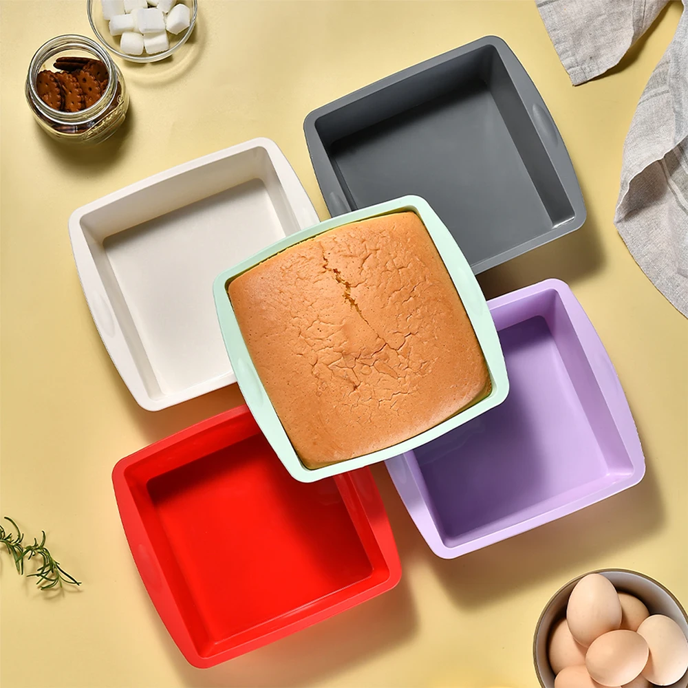 Kitchen Appliances Brand - 1/4 adet silikon kare kek kalıbı