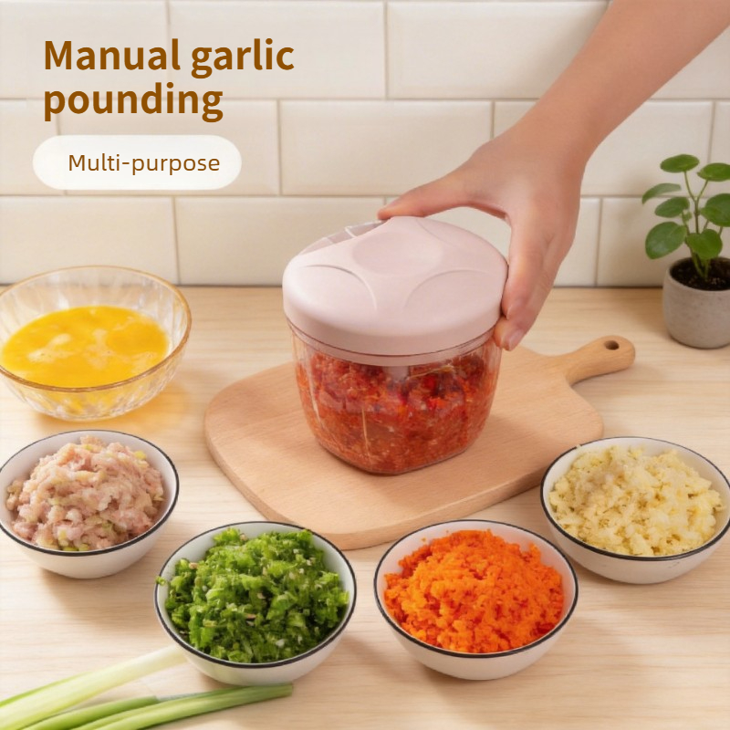 Food Processor Large - Büyük Manuel Sarımsak Ezici Doğrayıcı Dayanıklı
