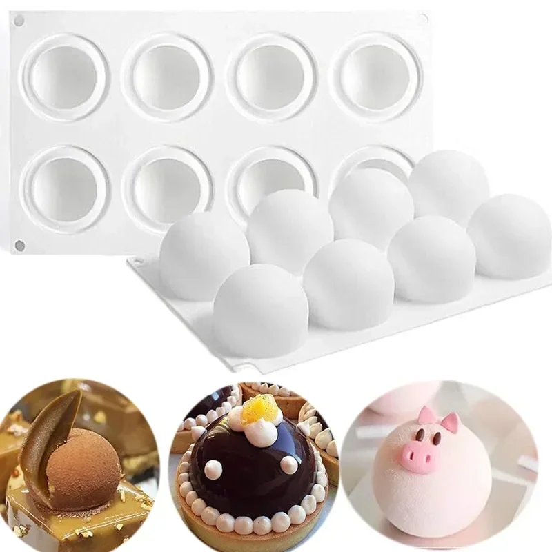 Kitchen Appliances Brand - 3D Küre silikon kalıp Mousse Kek