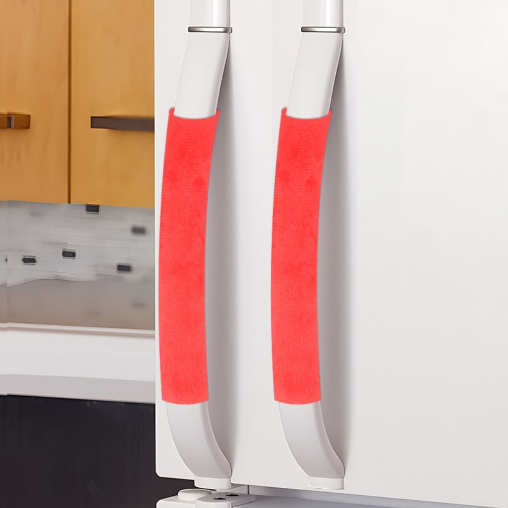 Kitchen Appliances Red Knobs - 2 adet/takım buzdolabı kapı kulp kılıfı