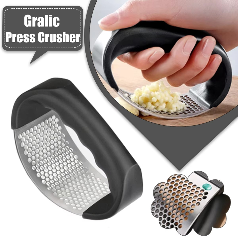 Kitchen Appliances Brand - 1/6 adet Paslanmaz Çelik Sarımsak Ezici