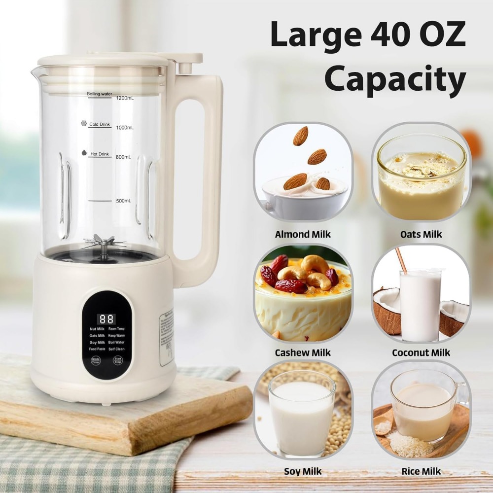 40 Oz Otomatik Bitkisel Süt Ma - Soy Milk Maker incelemesi ve fiyatı