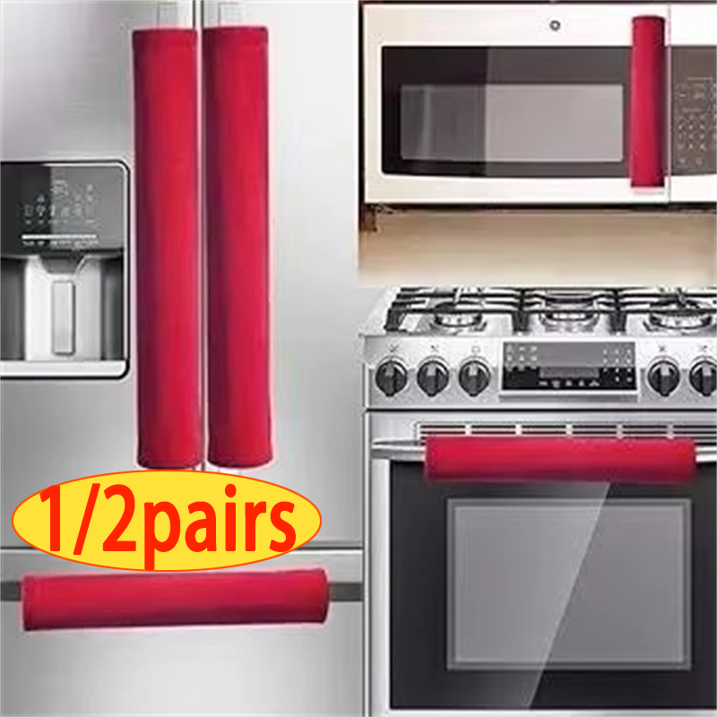 2 adet/takım buzdolabı kapı ku - Kitchen Appliances Red Knobs incelemesi ve fiyatı