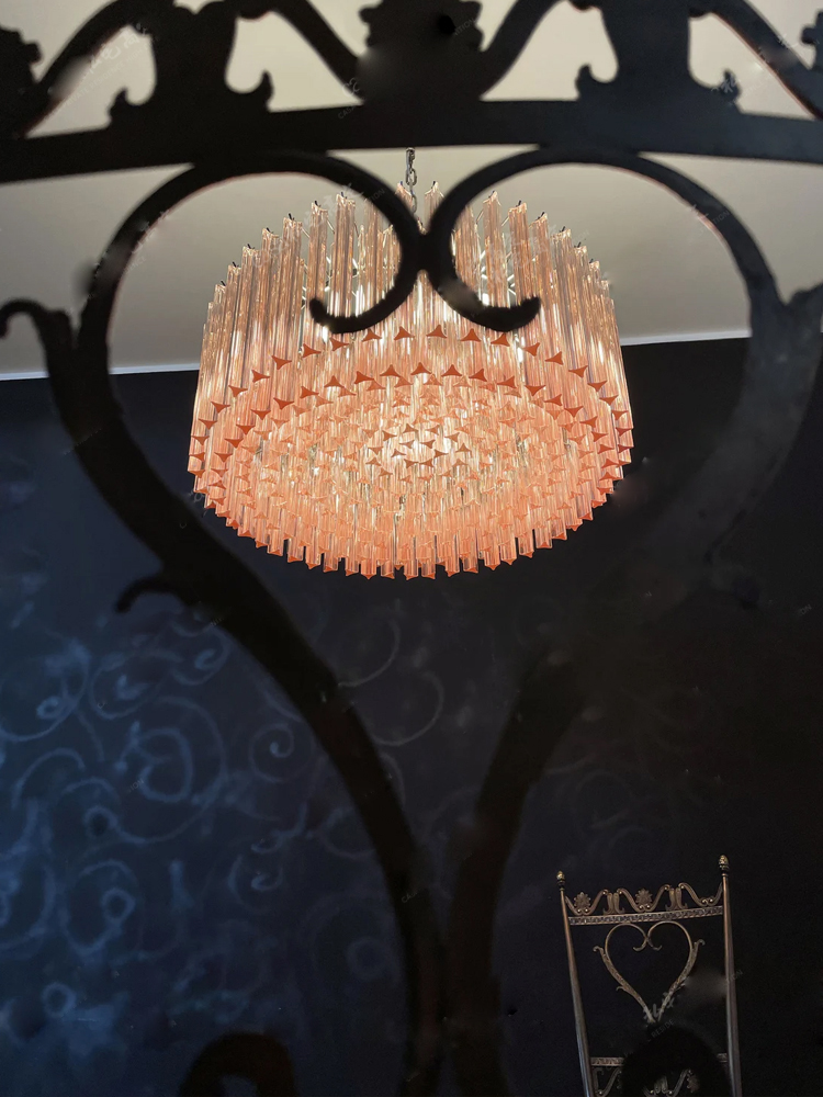 Yuvarlak Pembe Cam Avize Aydın - Kitchen Appliances Luxury incelemesi ve fiyatı